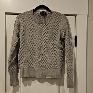 Truth Gray Chevron Crew Neck Sweater